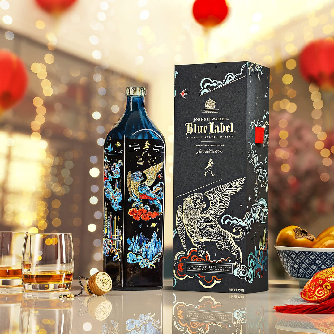 Liquor By Door  Johnnie walker blue label Tiger edition