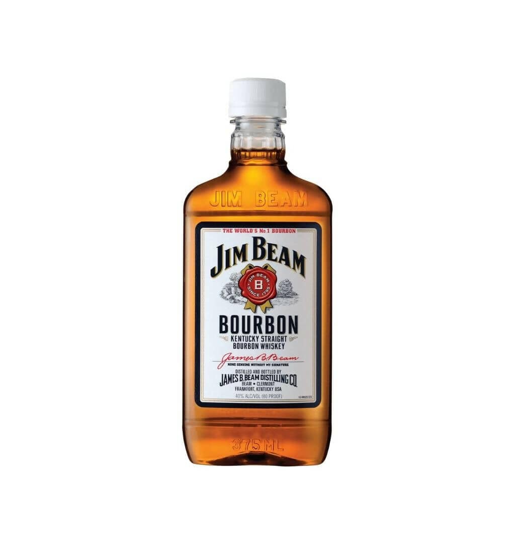 Bottlemart Noblepark Bourbon Whiskey Jim Beam White Label Pet 375mL