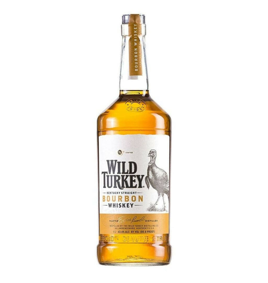 Bottlemart Noblepark Bourbon Whiskey Wild Turkey 86.8 Proof Kentucky Straight Bourbon Whiskey 1000mL