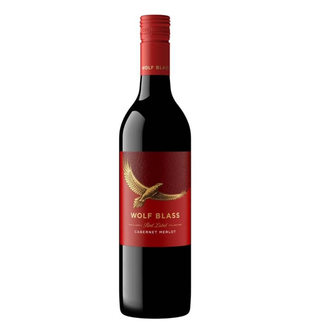 Bottlemart Noblepark Red Wine Wolf Blass Red Label Cabernet Merlot 750mL