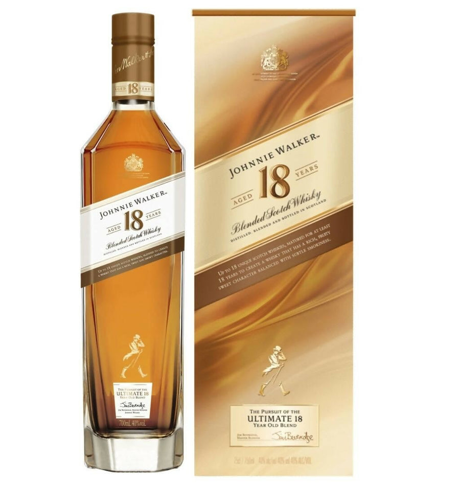 Bottlemart Noblepark Scotch Whisky Johnnie Walker 18 Year Old Blended Scotch Whisky 700mL