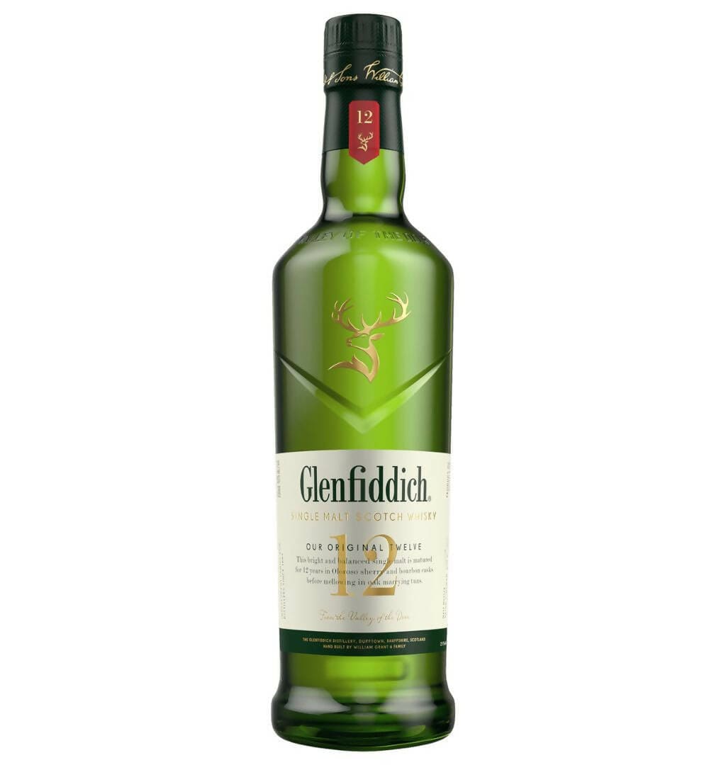 Bottlemart Noblepark Single Malt Scotch Whisky Glenfiddich 12 Year Old Single Malt Whisky 700mL